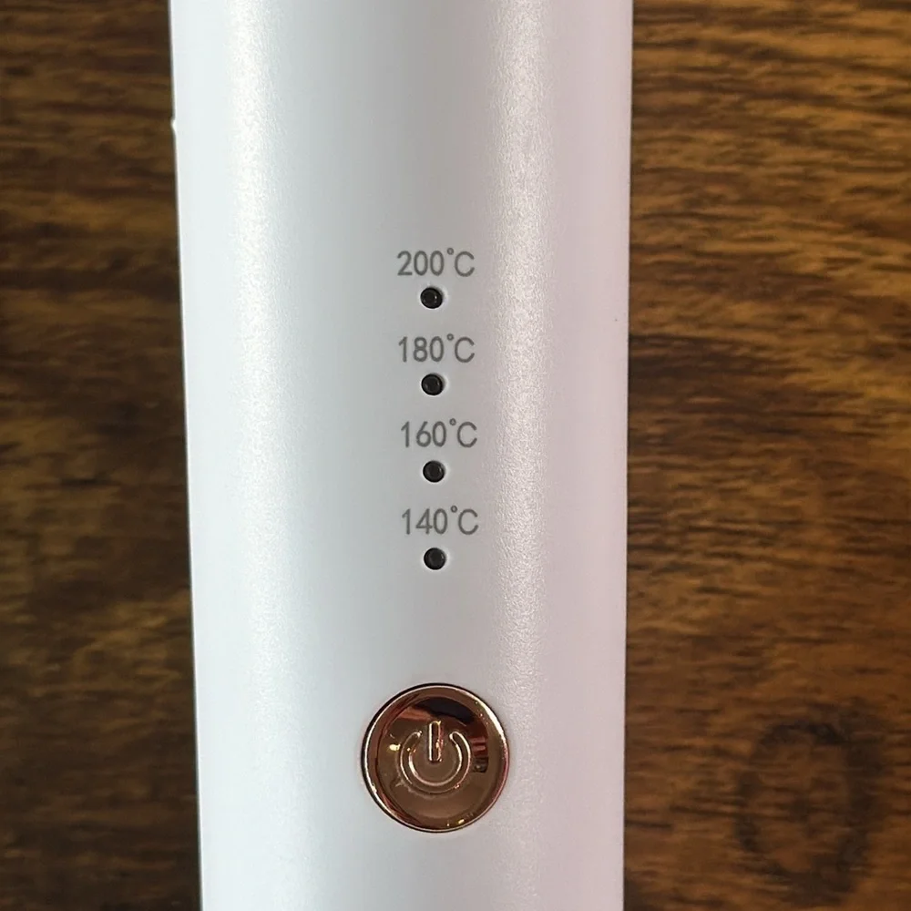 White Automatic Curling Iron